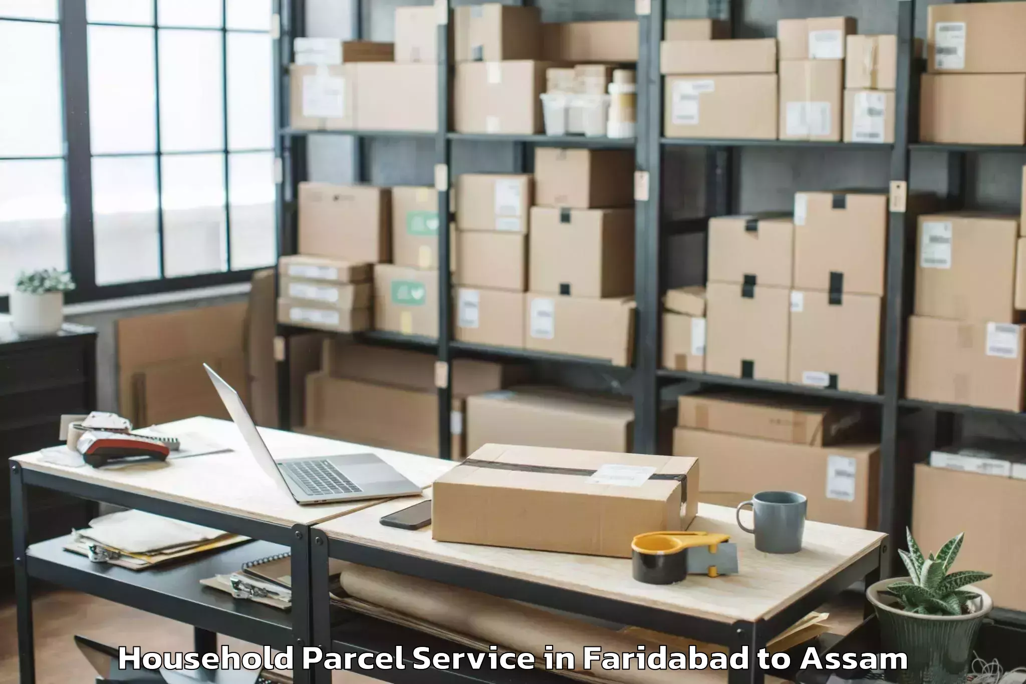 Book Faridabad to Rowriah Airport Jrh Household Parcel Online